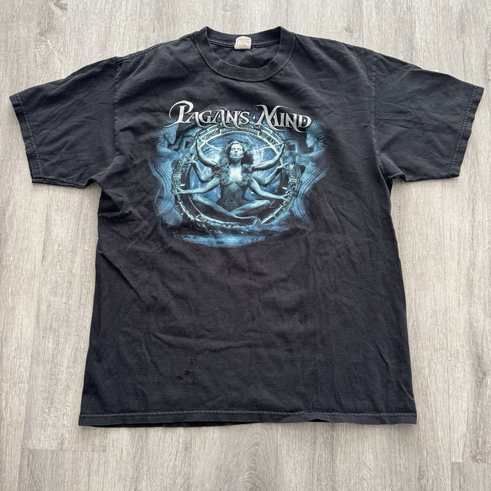 Rare Pagans Mind Gods Equation Tour Metal Band T Shirt Tour 2009 Men Size XL